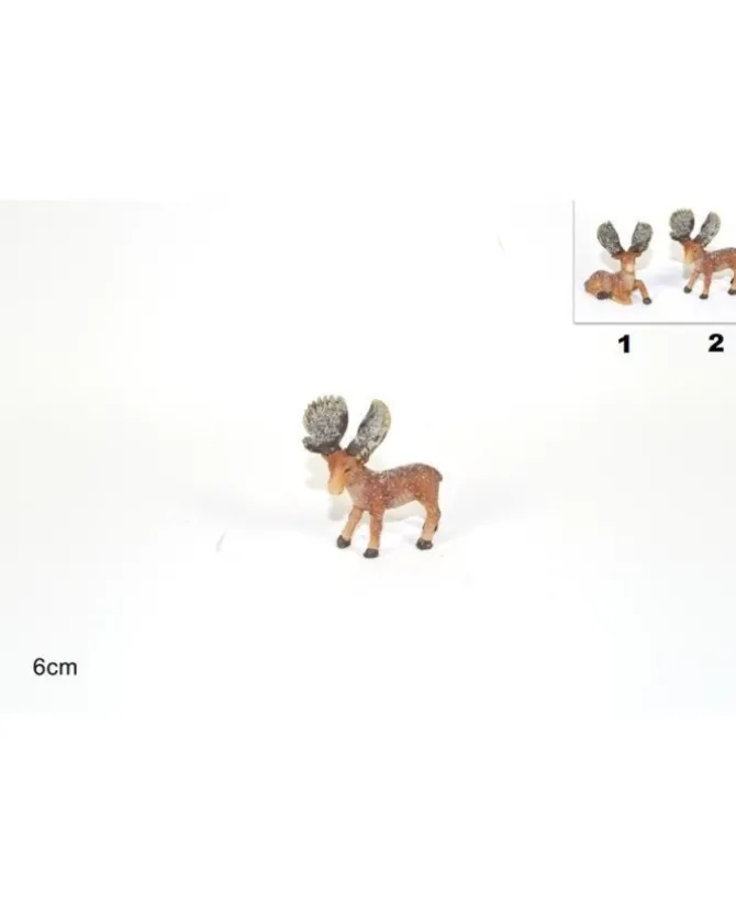 Addobbo Alce Con Ghirlanda 6Cm