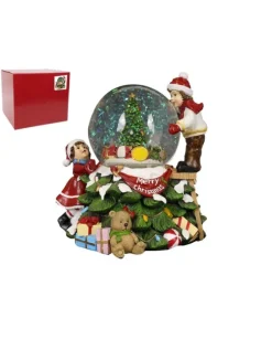 Addobbo Ampolla Natalizia Con Luci Suoni E Movimenti 20X20 Cm