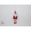 Addobbo Appendino Babbo Natale Rosso 30X4X11 Cm