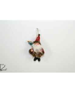 Addobbo Appendino Babbo Natale 12,5 Cm Per Albero Di Natale