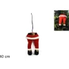 Addobbo Appendino Gambe Di Babbo Natale 40 Cm Per Labero Di Natale