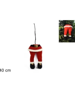 Addobbo Appendino Gambe Di Babbo Natale 40 Cm Per Labero Di Natale