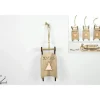 Addobbo Appendino Slitta Di Legno Xmas 15X3X7 Cm