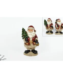 Addobbo Babbo Natale Con Alberello 29Cm