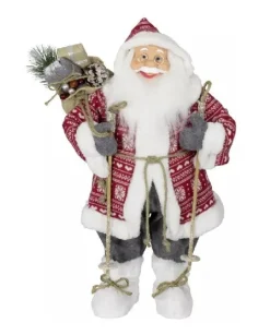 Addobbo Babbo Natale Louis 80 Cm