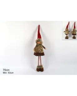 Addobbo Bambola Di Natale Con Gambe Estendibili Fino A 70Cm