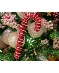 Addobbo Candy Cane 2 Modelli 3X8X20,5 Per Albero Di Natale 1 Pz