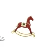 Addobbo Cavallo A Dondolo Rosso 25X6,5X28,5 Cm