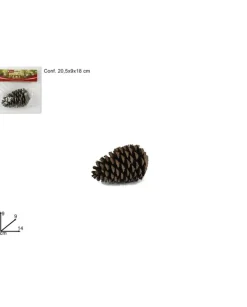 Addobbo Di Natale Pigna Grande 9X9X14 Cm