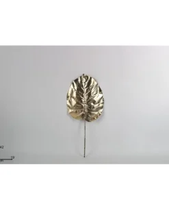 Addobbo Foglia Decorativa Oro 42X19 Cm
