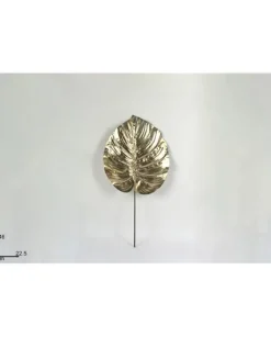 Addobbo Foglia Decorativa Oro 46X22,5 Cm