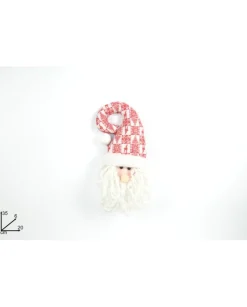 Addobbo Fuoriporta Dietroporta Babbo Natale In Tessuto 35X8X20 Cm