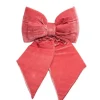 Addobbo Natalizio Fiocco Di Velluto Rosa 30X30 Cm