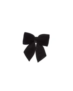 Addobbo Natalizio Fiocco Di Velluto Nero 40X40Cm