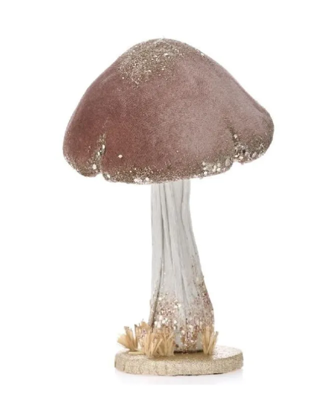 Addobbo Natalizio Fungo Rosa 24X17 Cm