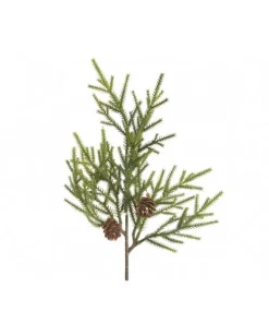 Addobbo Natalizio Rametto Con Pigne In Pe