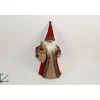 Addobbo Puntale Per Albero Di Natale Babbo Natale Vestito Di Juta 30X13X17 Cm