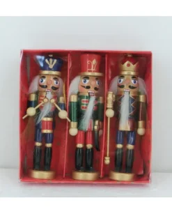 Addobbo Soldatino Schiaccianoci Set 3Pz