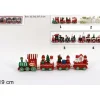 Addobbo Trenino Natalizio In Legno 19Cm 4 Varianti