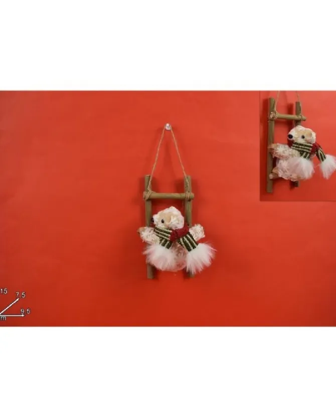 Adobbo Appendino Scoiattolo Su Scala 15X7,5X9,5 Cm