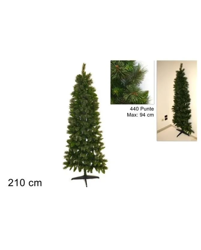Albero Di Natale A Parete 210 Cm 440 Punte