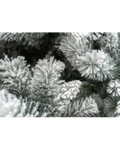 Albero Di Natale Bianco Innevato Big Sky Con Pigne 210 Cm | Chianese