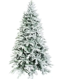 Albero Di Natale Bianco Innevato Romanov 270Cm |