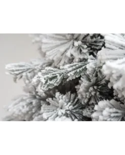 Albero Di Natale Bianco Innevato Big Sky Con Pigne 240Cm | Chianese