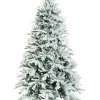 Albero Di Natale Bianco Innevato Romanov 180 Cm |