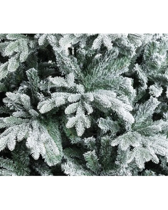 Albero Di Natale Bianco Innevato Romanov 180 Cm |