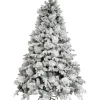 Albero Di Natale Bianco Innevato Big Sky Con Pigne 270 Cm | Chianese