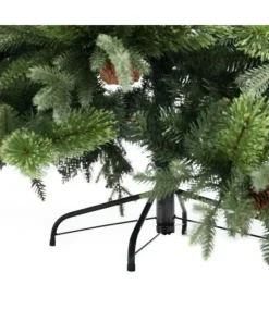 Albero Di Natale Con Pigne Byron H240 Cm Apertura A Ombrello