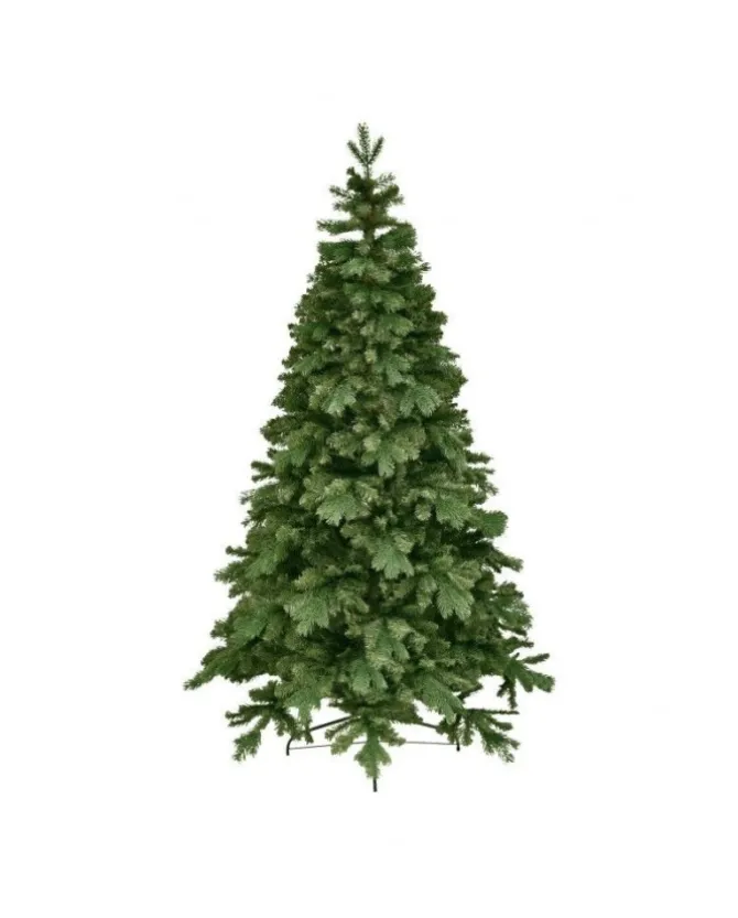 Albero Di Natale Effetto Real Touch Edward H210 Cm Sistema Apertura A Ombrello