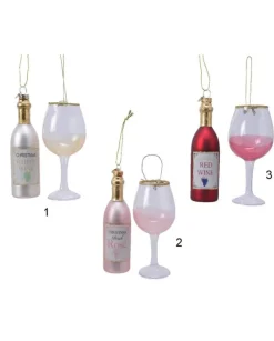 Appedino In Vetro Confezione Con Bottiglia E Calice