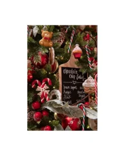 Appendini Di Vetro Cupcake 3Col H60Cm 1Pz Per Albero Di Natale