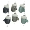 Appendino Addobbo Guanto Di Vetro 3 Colori 1Pz Per Albero Di Natale