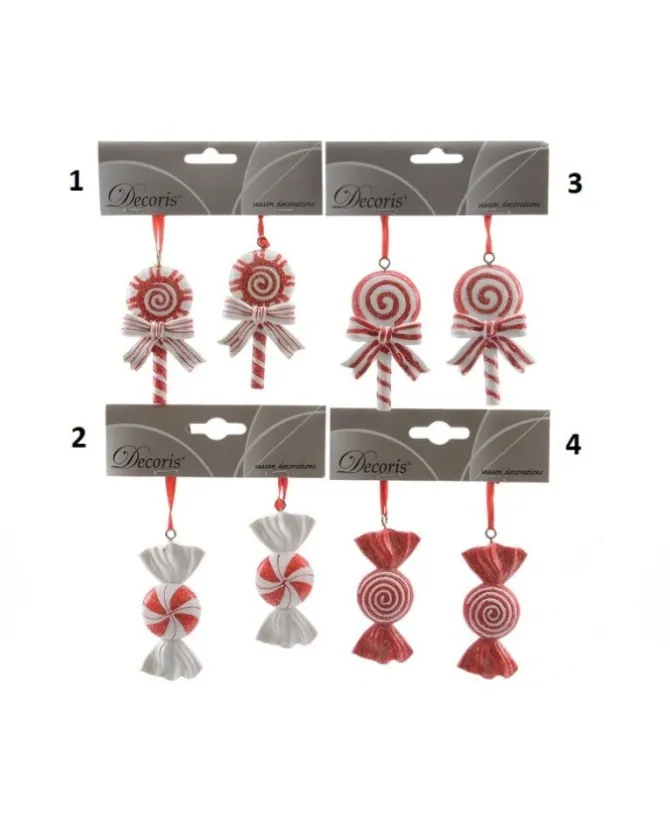 Appendino Addobbo Per Albero Di Natale Caramella