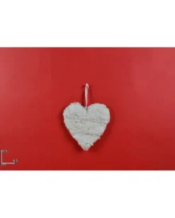 Appendino Cuore Ovatta Glitt.9,5Cm Lxy13