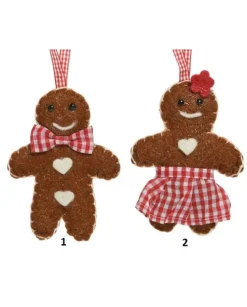 Appendino Da Albero Pan Di Zenzero Lana 2 Modelli Assortiti
