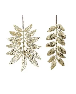 Appendino Decoro Albero Foglie Dorate