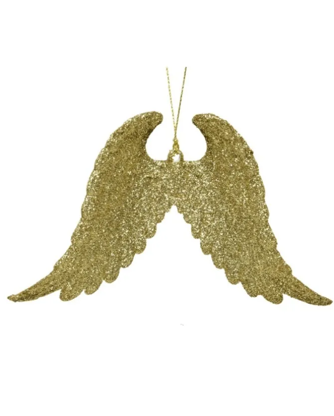 Appendino Decoro Da Albero 16 Cm Ali D'Angelo Glitterate