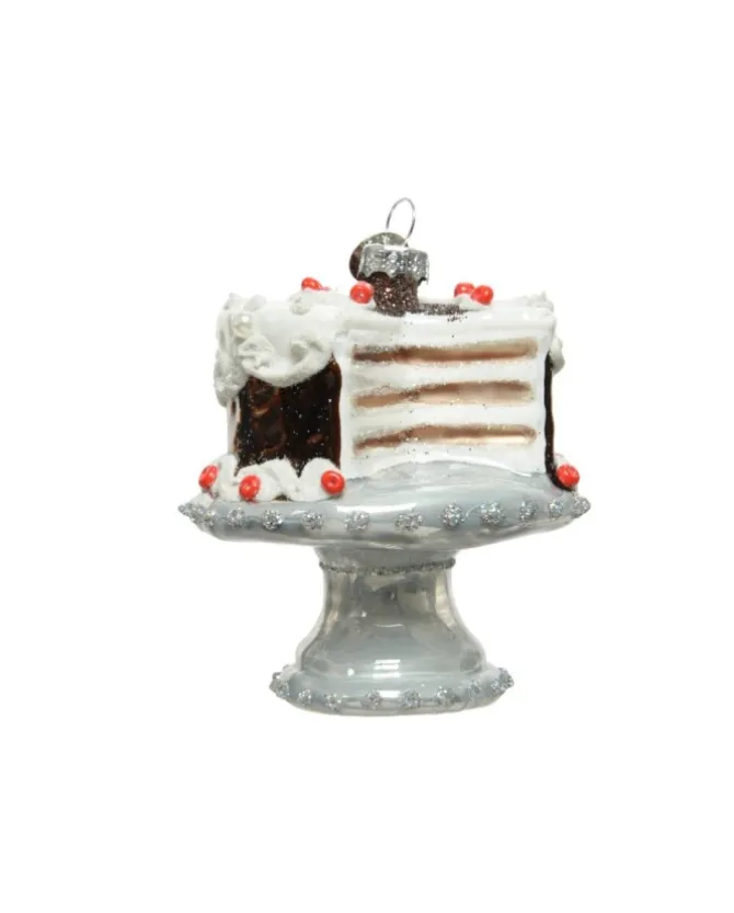 Appendino Di Vetro Alzatina Per Albero Di Natale 1Pz