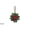 Appendino Fiore Scozzese 12Cm Per Albero Di Natale
