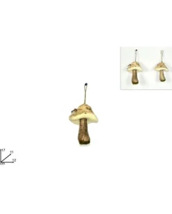 Appendino Fungo 17X11X12 Cm Per Albero Di Natale