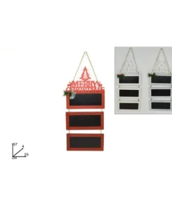 Appendino Legno Set 3 Lavagne Merry Chri