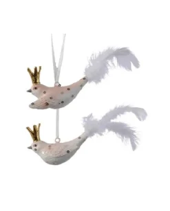 Appendino Uccellino Con Corona 2Col Ass