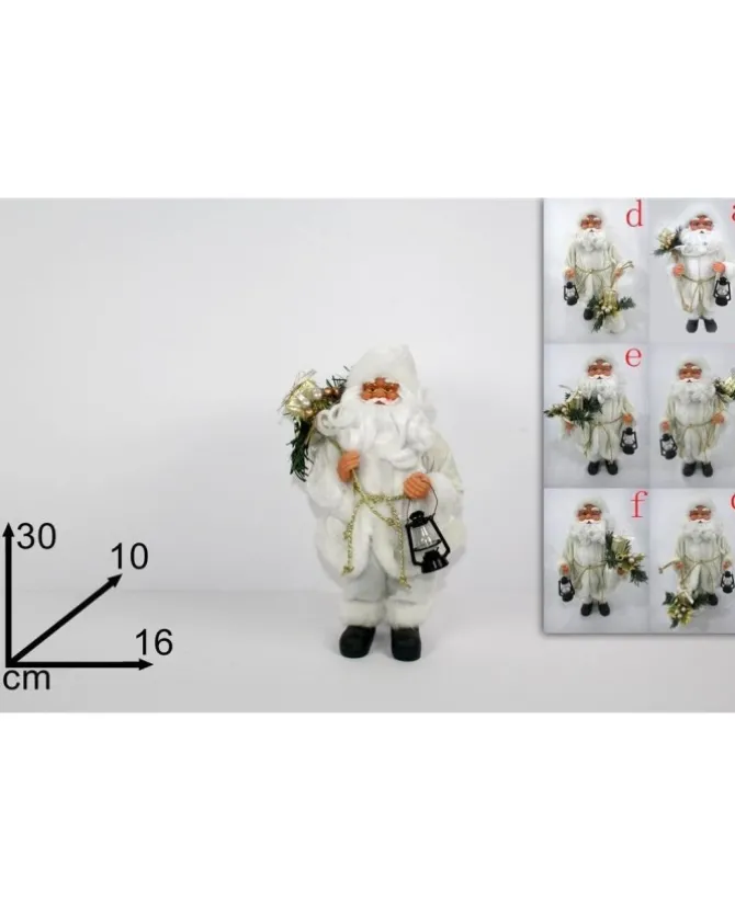 Babbo Natale 30 Cm Bianco 6 Varianti 1Pz