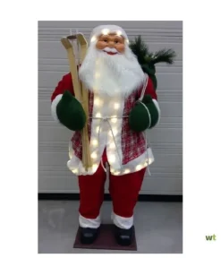 Babbo Natale In Piedi Con Led H 180