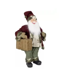 Babbo Natale Tim 60 Cm Con Valigia