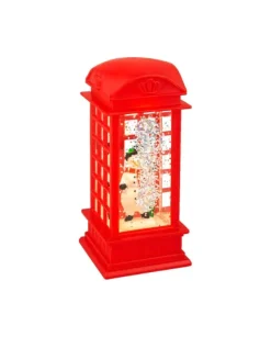 Cabina Telefonica In Plastica Con Girante Ad Acqua Led Fissa Bo Indoor 2Ass